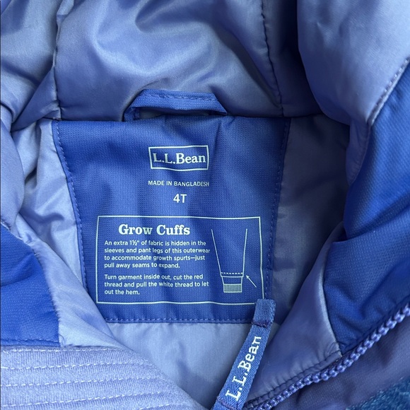 L.L. Bean Cold Buster Snowsuit with Grow Cuffs NWOT - Picture 3 of 3